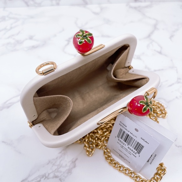 ❗️LAST ONE Coach nora kisslock card case wild strawberry - Picture 6 of 6